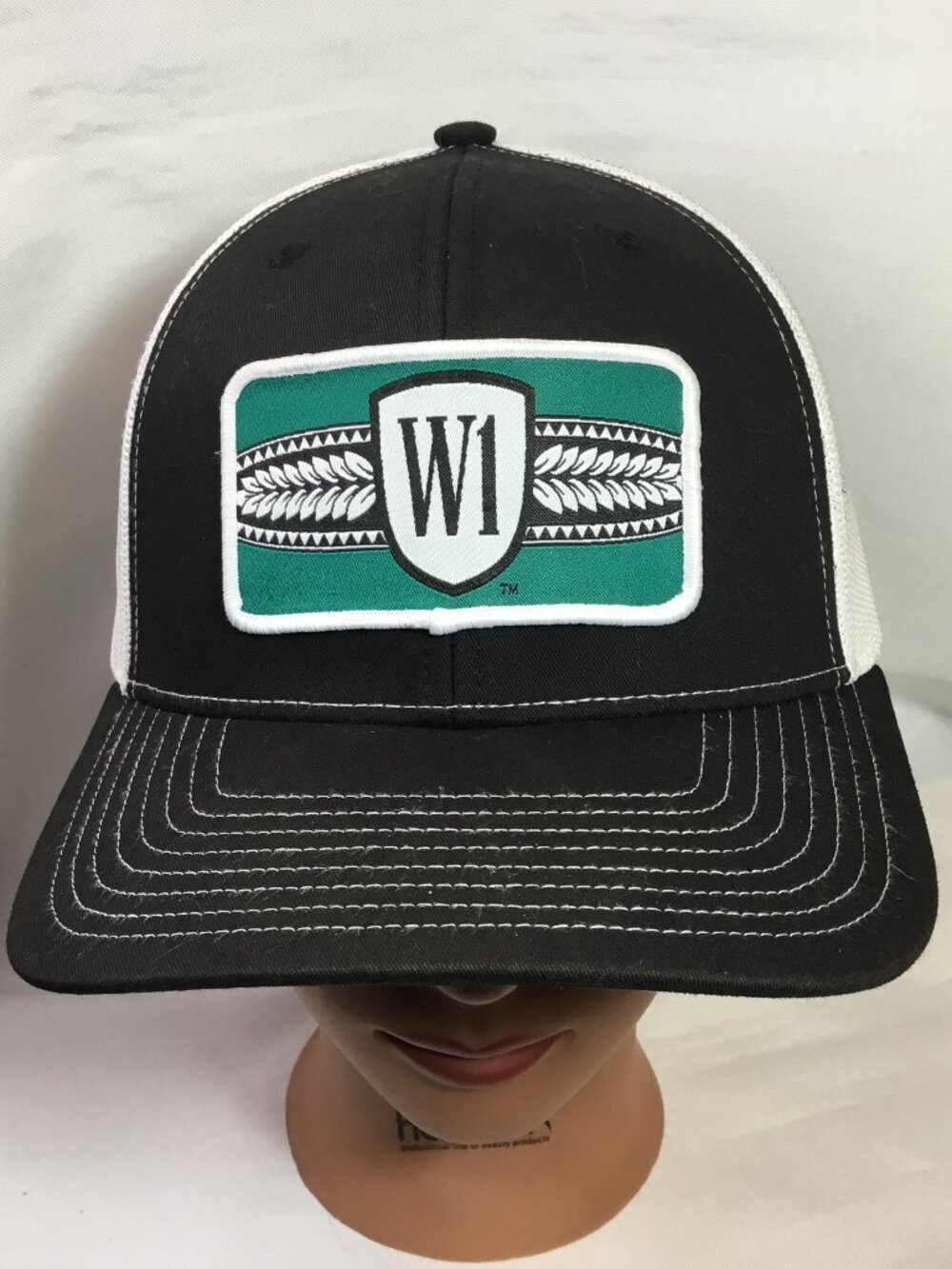 Richardson 112 Trucker Windsor One Baseball Hat Ball Cap, Black Adjustable